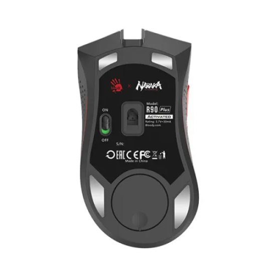 A4TECH R90 Plus Naraka 2.4G Wireless Gaming Mouse | Stone Black