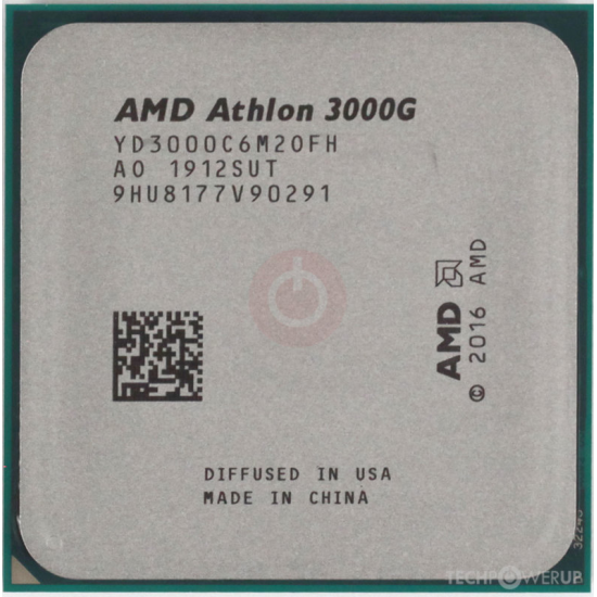 AMD Athlon 3000G AM4 Processor with AMD Radeon Graphics