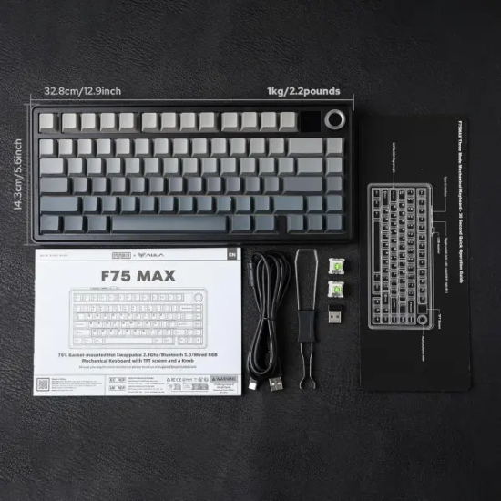 Aula F75 Max RGB Tri-Mode Mechanical Keyboard