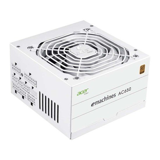 Acer AC-650 WHITE 650W 80 Plus Bronze Full Modular Power Supply