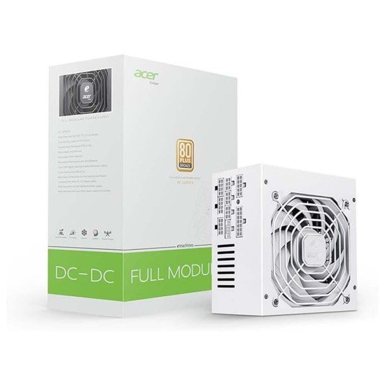 Acer AC-650 WHITE 650W 80 Plus Bronze Full Modular Power Supply