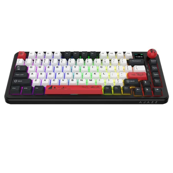 Ajazz AK820 MAX Plus Tri-Mode Wireless Mechanical Keyboard|Black Shark Red