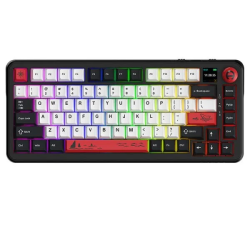 Ajazz AK820 MAX Plus Tri-Mode Wireless Mechanical Keyboard|Black Shark Red