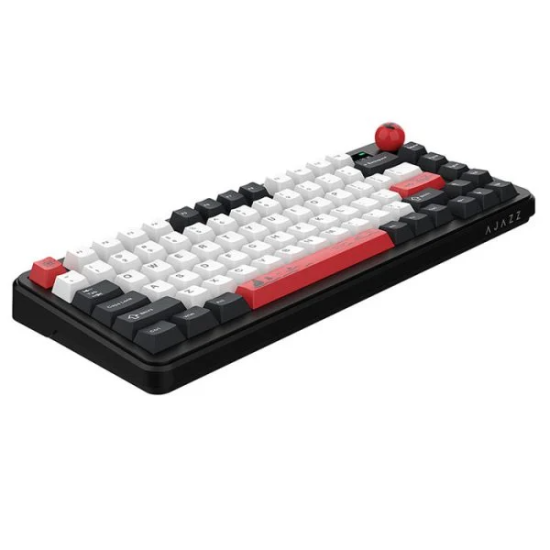 Ajazz AK820 MAX Plus Tri-Mode Wireless Mechanical Keyboard|Black Shark Red