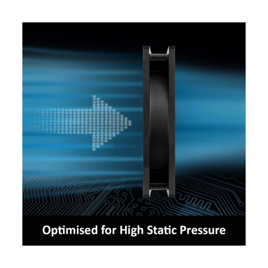 ARCTIC P12 PWM PST A-RGB BLACK 120 MM FAN WITH CABLE SPLITTER (SINGLE)