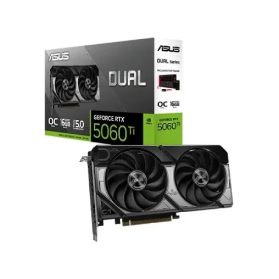 ASUS GeForce Dual RTX 5060 Ti 16GB GDDR7 OC Edition Graphics Card