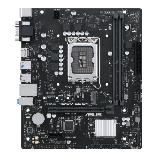 Asus PRIME H610M-CS D4 LGA 1700 Micro ATX Motherboard