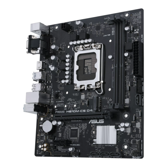 Asus PRIME H610M-CS D4 LGA 1700 Micro ATX Motherboard