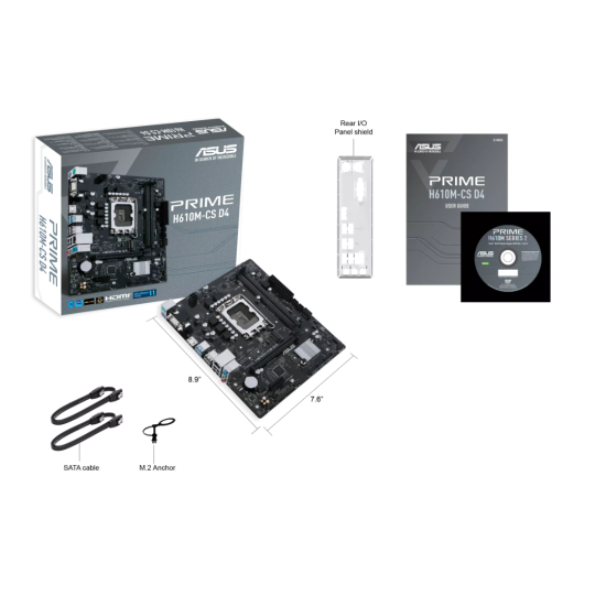 Asus PRIME H610M-CS D4 LGA 1700 Micro ATX Motherboard