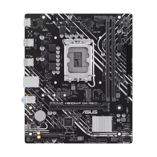 ASUS PRIME H610M-F D4 R2.0 DDR4 LGA 1700 Micro ATX Motherboard