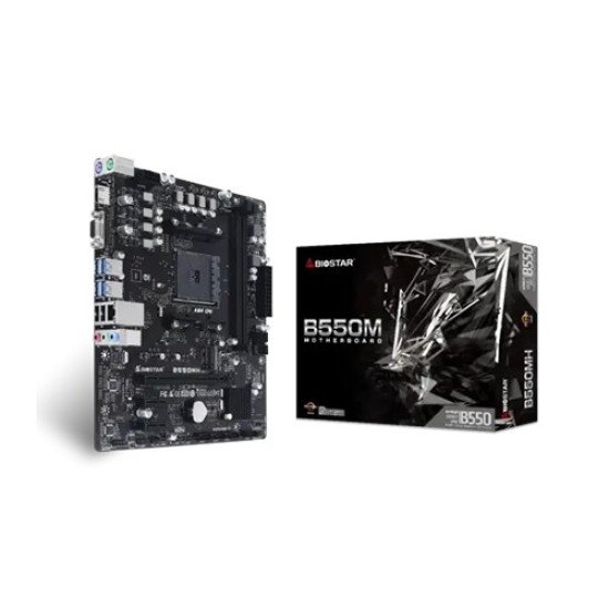 BIOSTAR B550MH DDR4 AMD AM4 Micro ATX Motherboard 
