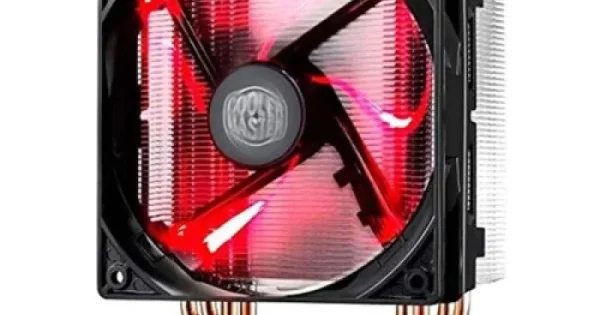 Cooler Master T400i 120mm Red LED CPU Air Cooler Fan | Efficient Single ...