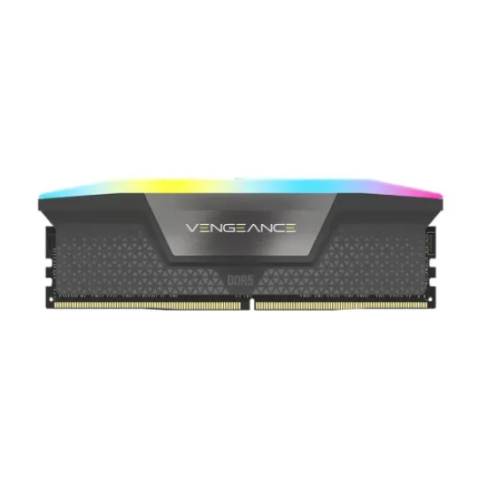 Corsair VENGEANCE RGB 8GB DDR5 DRAM 5200MT/s CL40 Desktop RAM|BLACK