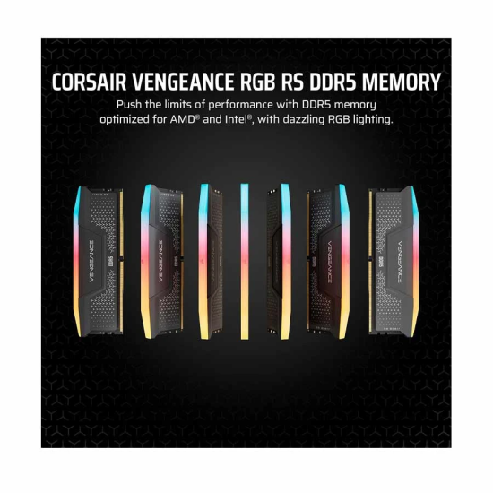 Corsair Vengeance RGB RS 8GB DDR5 6000MHz Gray Heatsink Desktop RAM