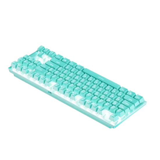 Fantech MAXFIT87 MK856 Mint Edition RGB Mechanical Keyboard|Blue Switch