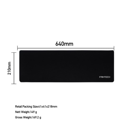 Fantech MP64 Black Basic XL Anti-slip Rubber Base Mouse Pad