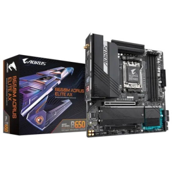 GIGABYTE B650M AORUS ELITE AX AMD DDR5 AM5 Micro-ATX Motherboard