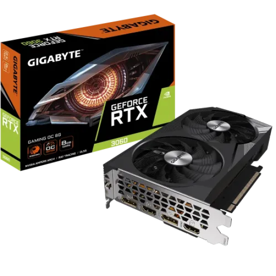 GIGABYTE GeForce RTX 3060 GAMING OC 8GB GDDR6 Graphics Card