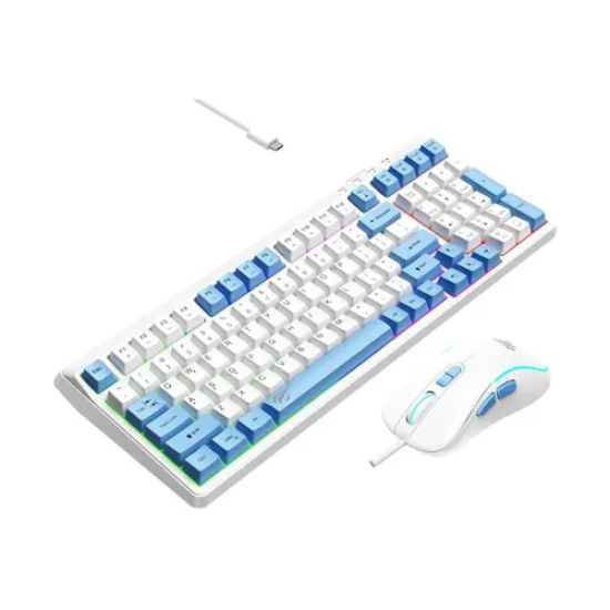 Havit KB891CM Wired Rainbow Backlit Gaming Keyboard & Mouse Combo