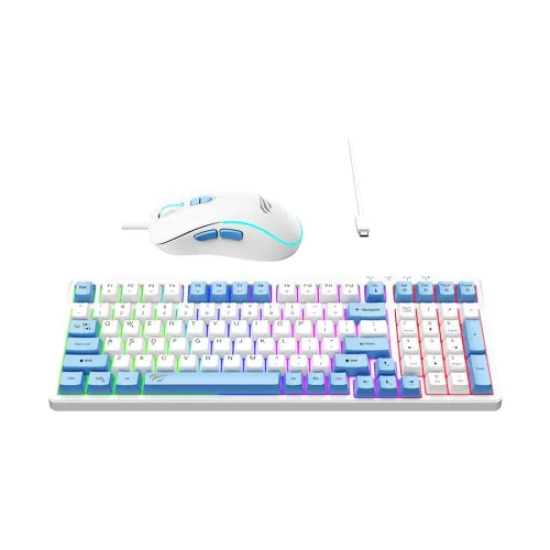 Havit KB891CM Wired Rainbow Backlit Gaming Keyboard & Mouse Combo