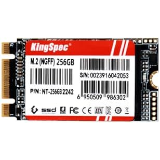 KingSpec NT Series 256GB M.2 2242 SATA III SSD