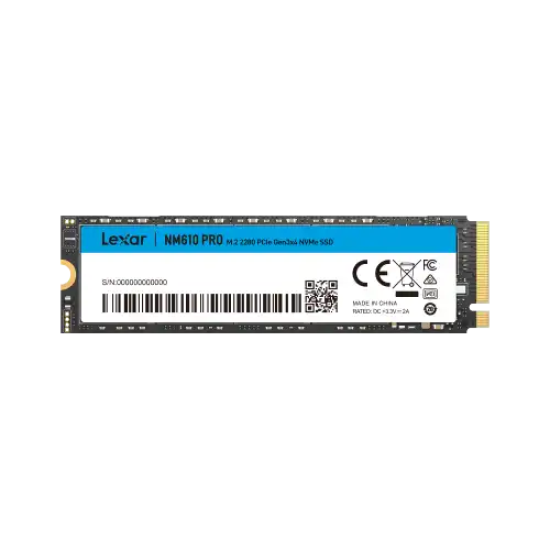 Lexar NM610 PRO 512GB M.2 PCIe Gen 3x4 NVMe SSD