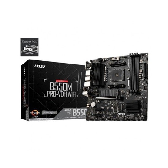 MSI B550M Pro-VDH Wi-Fi AM4 AMD Micro-ATX Motherboard