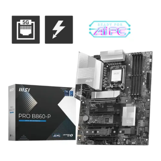 MSI PRO B860-P LGA 1851 DDR5 ATX Motherboard