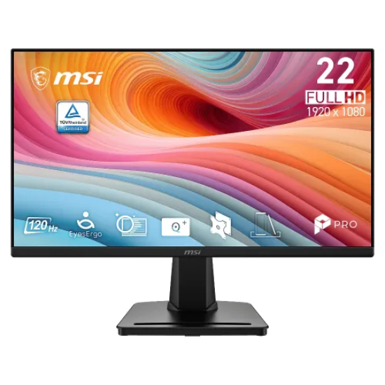 MSI PRO MP225 E12L 22" 120hz FHD IPS Display Business Monitor