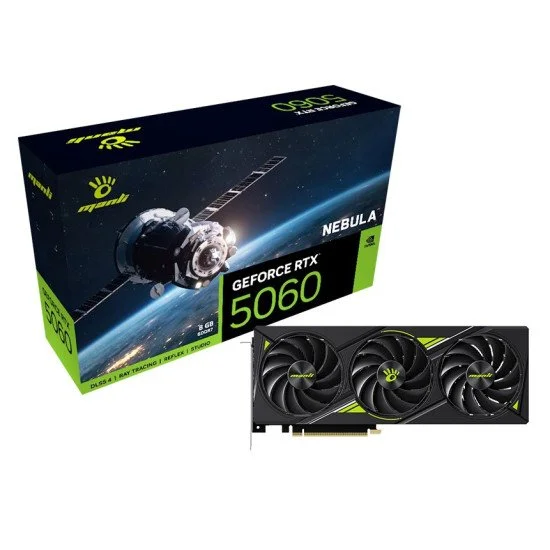 Manli Nebula GeForce RTX 5060 OC Triple Fan 8GB GDDR7 Graphics Card
