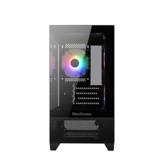 MaxGreen Panora F3 Mid-Tower M-ATX Gaming Casing