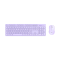 Micropack KM-237W Wireless Keyboard & Mouse Combo | Purple