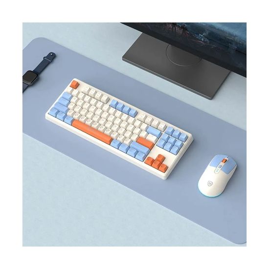 Micropack KM-269W Wireless Membrane Keyboard & Mouse Combo I Orange