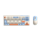 Micropack KM-269W Wireless Membrane Keyboard & Mouse Combo I Orange