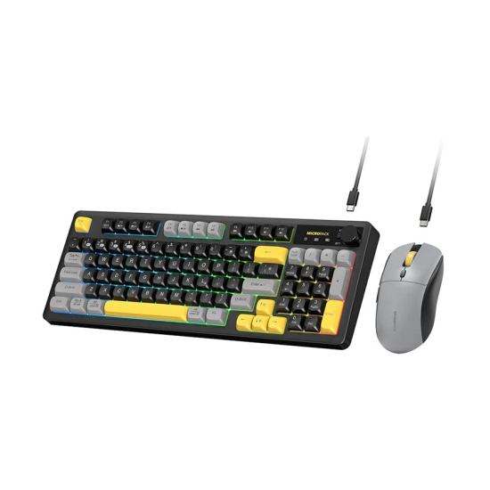 Micropack KM-270W Wireless Membrane Keyboard & Mouse Combo | Black