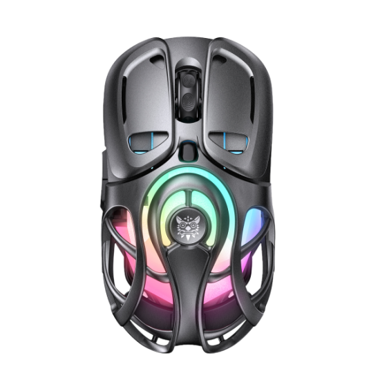 Onikuma DM02 Honeycomb RGB Tri-Mode Wireless Gaming Mouse