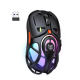 Onikuma DM02 Honeycomb RGB Tri-Mode Wireless Gaming Mouse