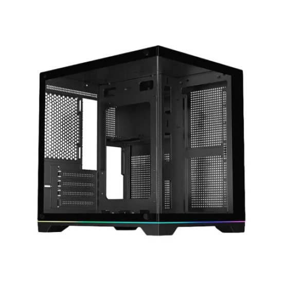 PC Power Darkion Infinity Mid Tower  Micro ATX Black Gaming Casing