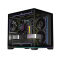 PC Power Darkion Infinity Mid Tower  Micro ATX Black Gaming Casing