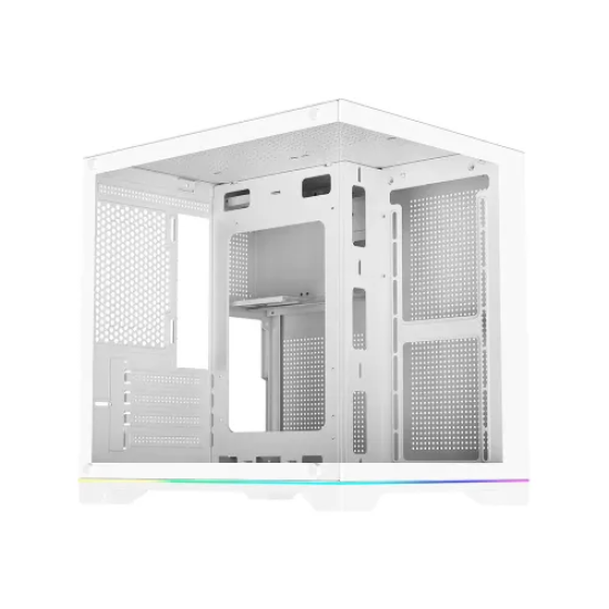 PC Power Darkion Infinity Mid Tower Micro ATX White Gaming Casing