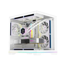 PC Power Darkion Infinity Mid Tower Micro ATX White Gaming Casing
