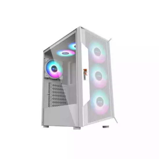 PC Power PG-200 SNOW White ATX Desktop Gaming Casing