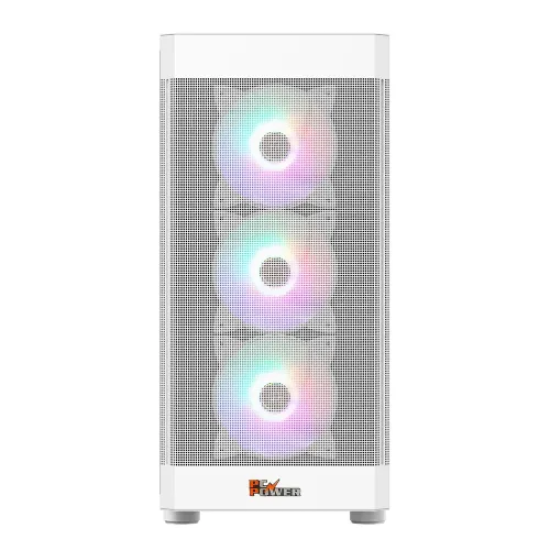 PC Power PG-H350 Icy Mesh ATX Mid Tower Gaming Casing