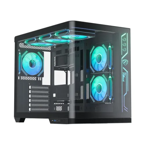 PC Power PG-H650 Black Iceland Edge ATX ARGB Gaming Casing