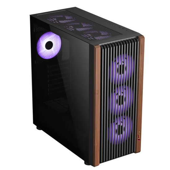 PC POWER WOOD MESH Casing With 6 FANS