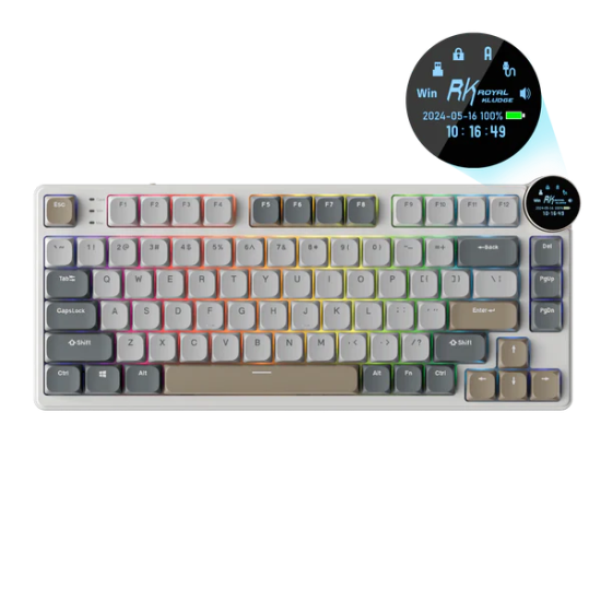 Royal Kludge N80 Low-Profile Tri Mode RGB Mechanical Keyboard