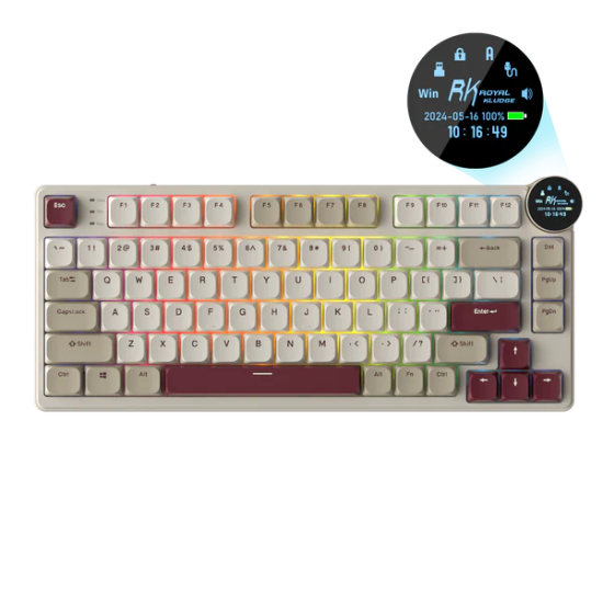 Royal Kludge N80 Low-Profile Tri Mode RGB Mechanical Keyboard
