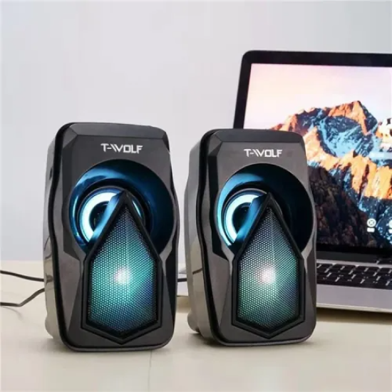 T-WOLF S11 Rgb Dual LED Mini Speaker