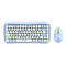 T-Wolf TF660 Wireless ABS Material Keyboard Mouse Combo | Blue
