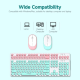 T-Wolf TF770 Wireless Keyboard Mouse Combo | Pink